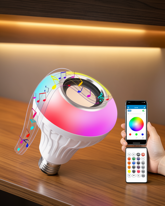 Lamba Led Hoparlör Dayanıklı ve Uzun Ömürlü Bluetooth Hoparlör