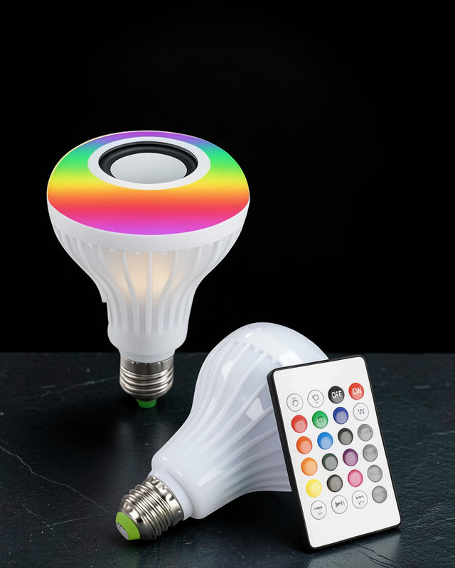 Kablosuz Bluetooth Hoparlör Led Lamba