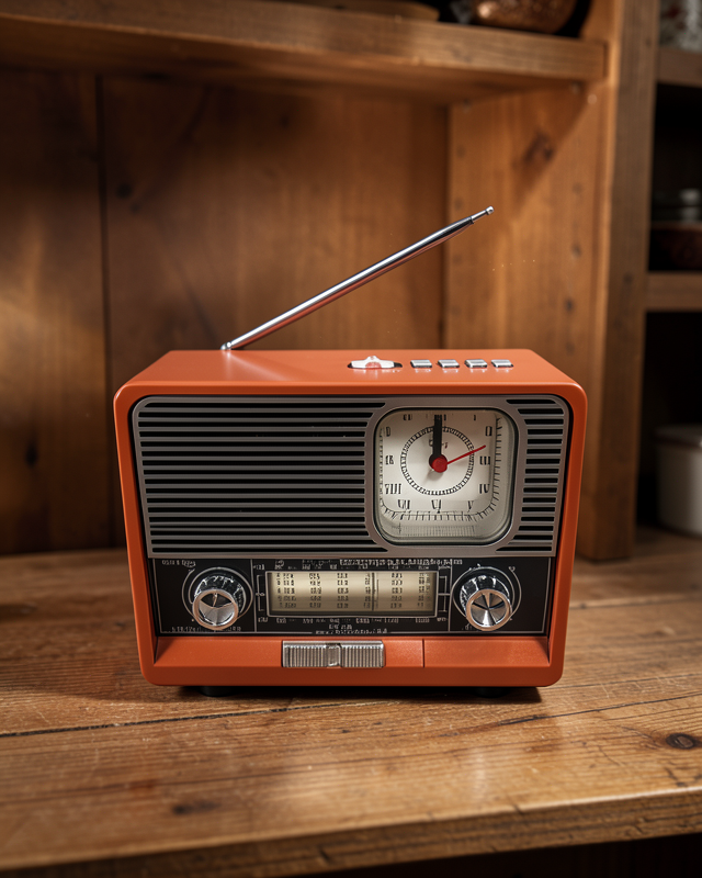Nostaljik Görünümlü USB Girişli Bluetooth Bağlantılı Radyo