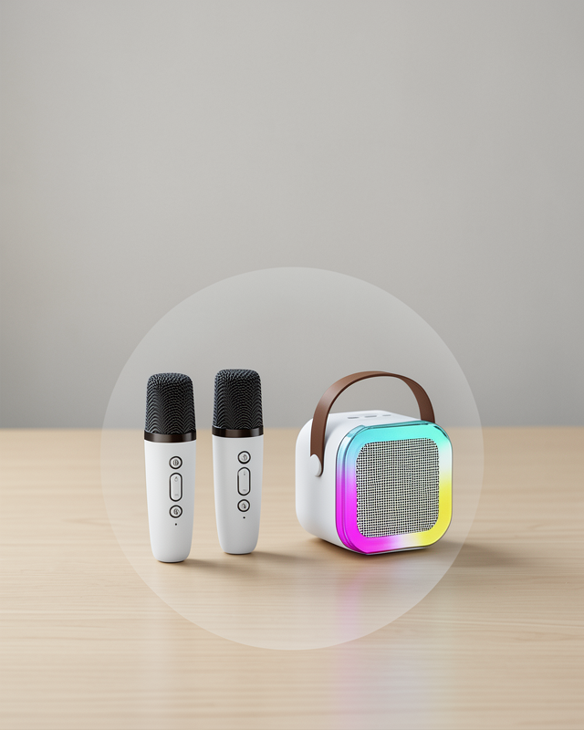 Bluetooth, USB ve AUX Girişli Çok Fonksiyonlu Karaoke Hoparlör
