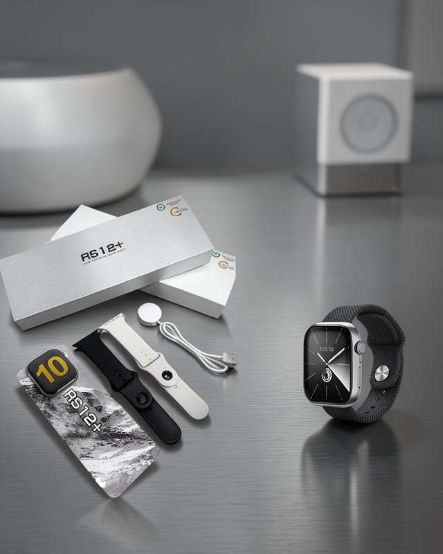 . RS12 PRO+ 2025 Serisi Full Ekranlı Akıllı Saat – 2GB Hafıza, Titanyum Kasa, Suya Dayanıklı, Uzun Şarj Süresi Garantili Model