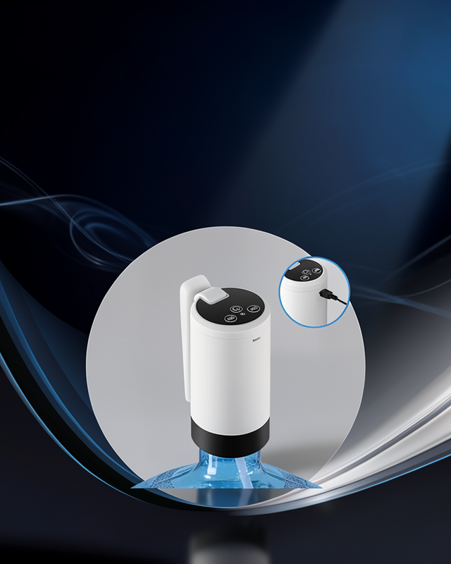 Damacana Üstü Akıllı Su Pompası | 3 Damacana Kullanım | 4W Güç | Micro USB Şarjlı | Katlanabilir & Taşınabilir