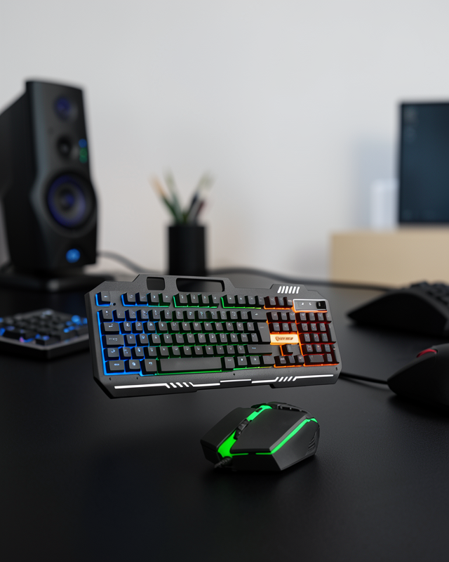 Mekanik LED Gaming Klavye Mouse Seti – Yüksek Tepki ve Ergonomi