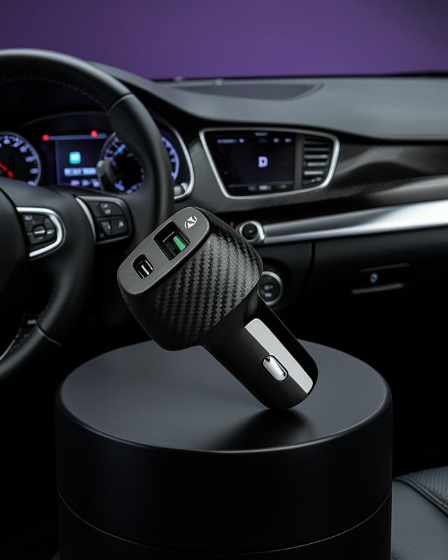 38W Çift Çıkışlı Araç Şarj Cihazı – Type-C ve USB PD Destekli