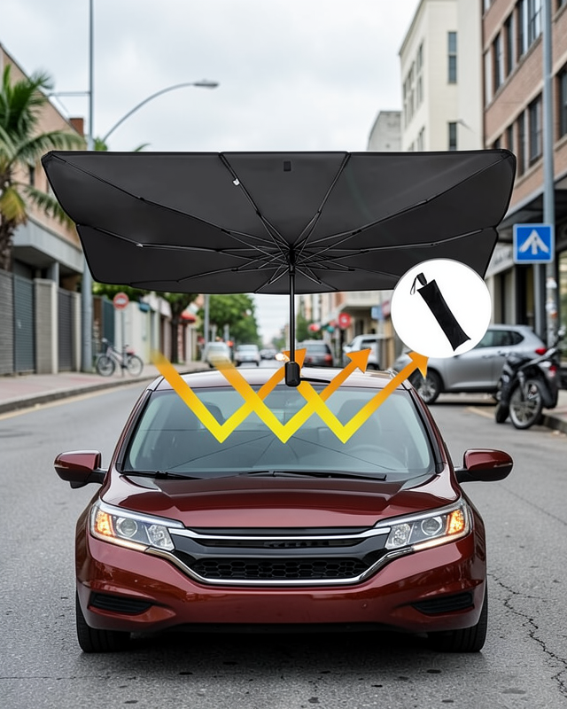 Citroen C3 Aircross, Peugeot 3008, Skoda Kamiq, Seat Ateca, Hyundai Kona Uyumlu Oto Şemsiye