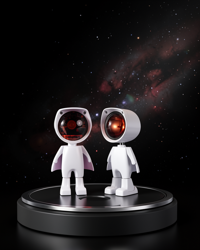 360° Ayarlanabilir Başlıklı Astronot Gece Lambası