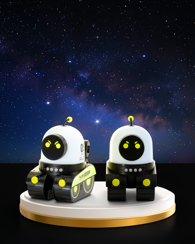 Çocuk Odası İçin Müzikli ve Işıklı Robot Projektör