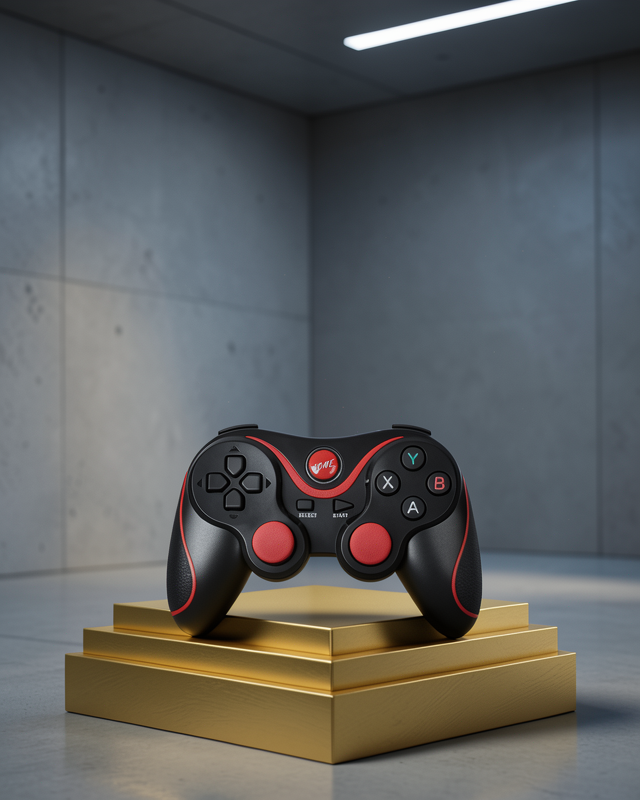 Ergonomik Tasarımlı Kablosuz Bluetooth Gamepad Titreşimli
