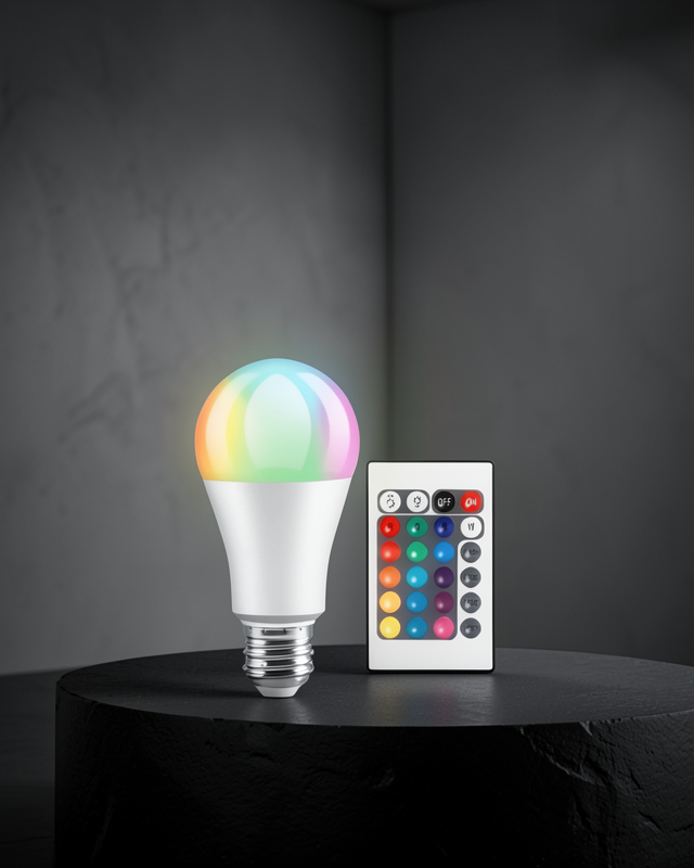 RGB Uzaktan Kumandalı LED Ampul 16 Renkli A Kalite Orijinal
