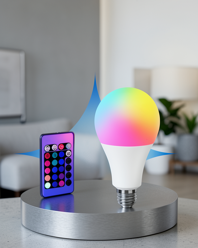 A Kalite 2025 RGB LED Ampul Uzaktan Kumandalı 16 Renkli Lamba