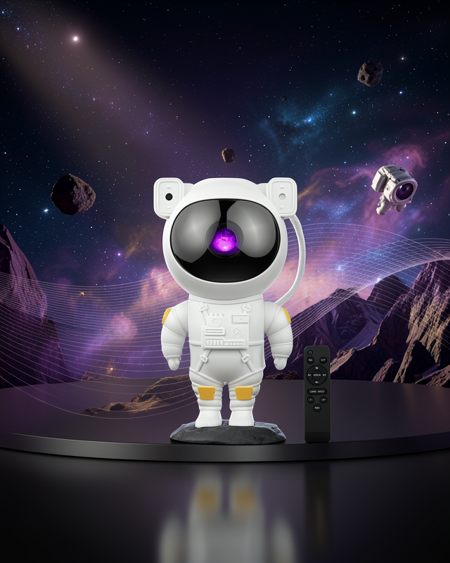 USB Güç Bağlantılı Çok Fonksiyonlu Astronot Gece Lambası
