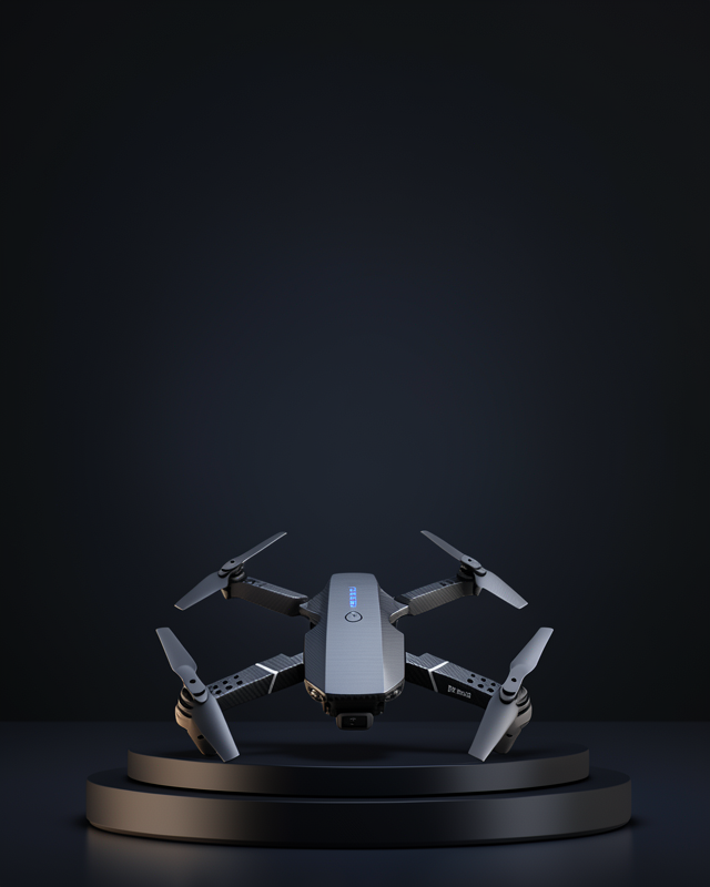Yükseklik Sabitlemeli Katlanabilir Drone 1080P 4K Kamera Seçenekli