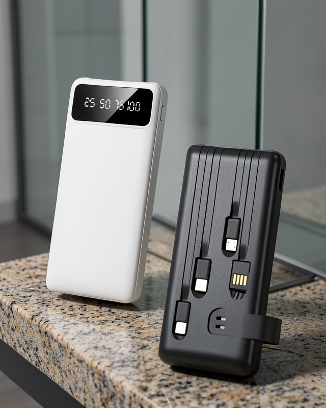 Powerbank 20.000 Mah LCD Ekran USB Lightning Type-C Uyumlu İOS ve Android