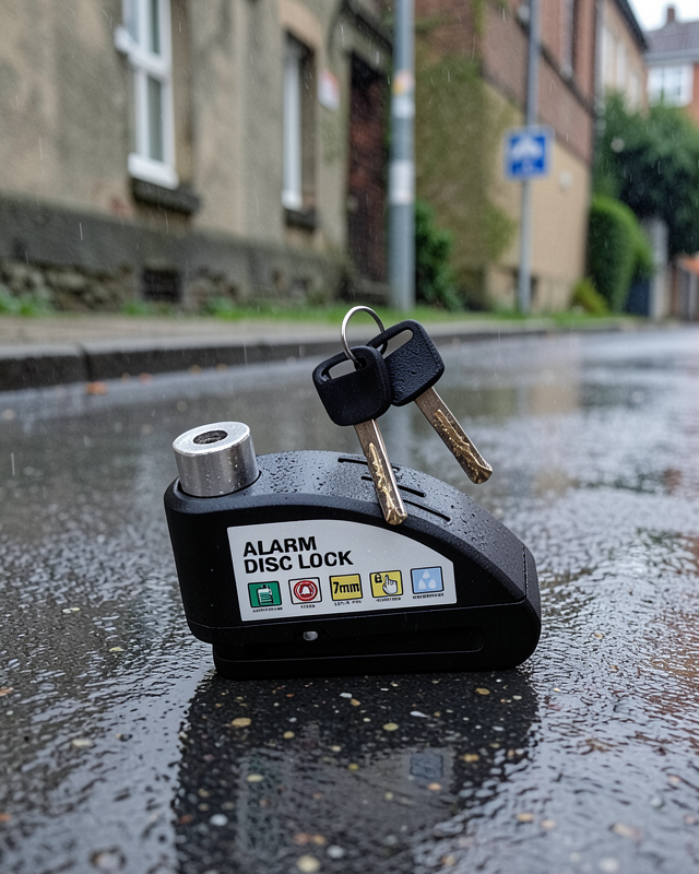 Titreşim Sensörlü Alarm Disk Kilidi Motosiklet Scooter Bisiklet