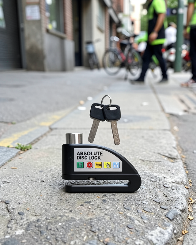 Su Geçirmez Alarm Disk Kilidi Motosiklet Scooter Bisiklet Güvenlik