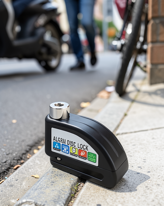 Ekonomik Alarm Disk Kilidi Motosiklet Scooter Bisiklet Güvenlik