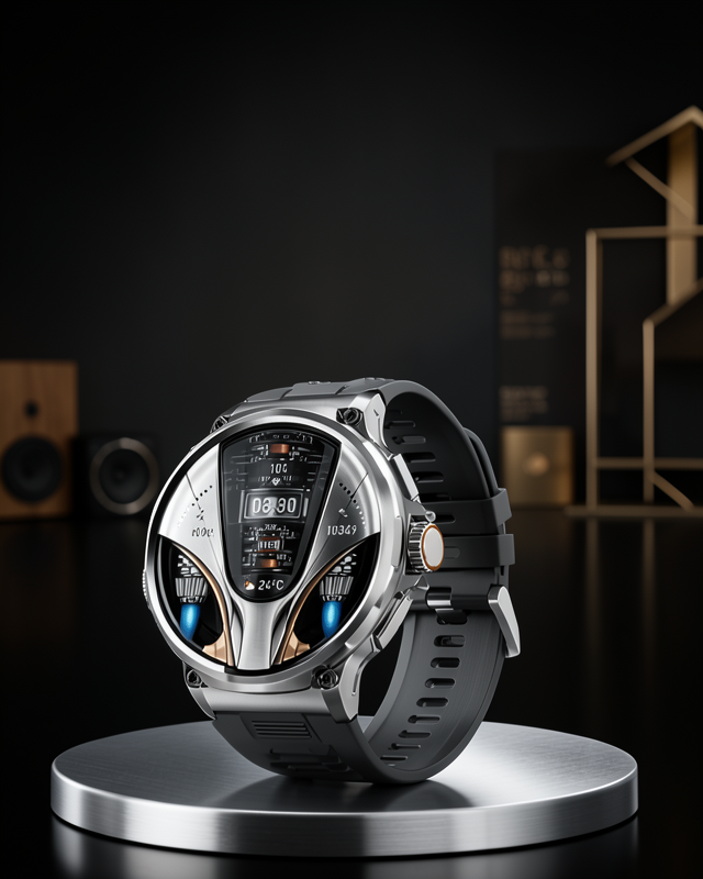Şık Metal Kasa ve Değiştirilebilir Kordonlarla SW80 Smartwatch
