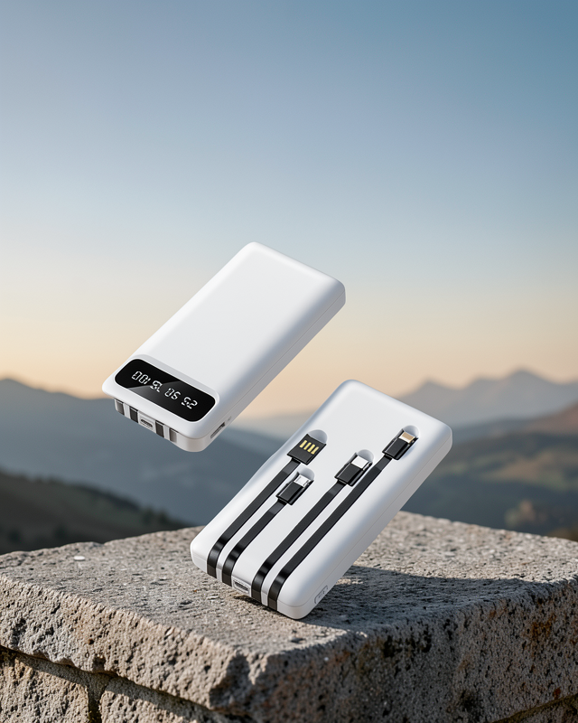 Hızlı Şarj Destekli 20.000mAh Powerbank USB Type-C Lightning LCD