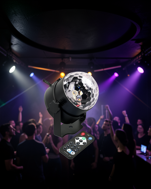 Müzik Sensörlü Renkli LED Parti Işığı