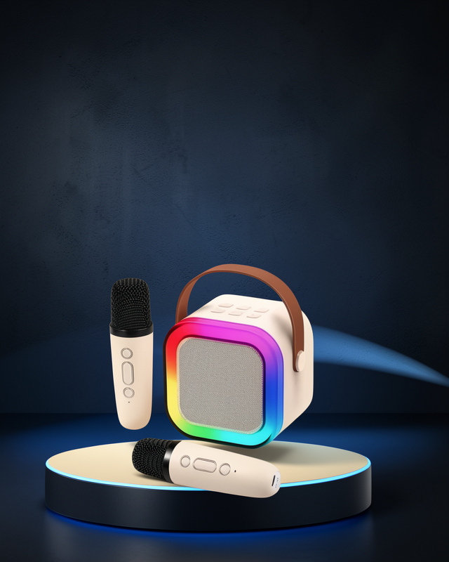 Taşınabilir Bluetooth Karaoke Hoparlör – 2400 mAh Batarya