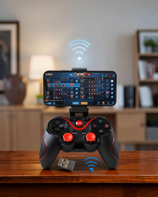Ergonomik Tasarımlı Şarjlı Kablosuz Gamepad