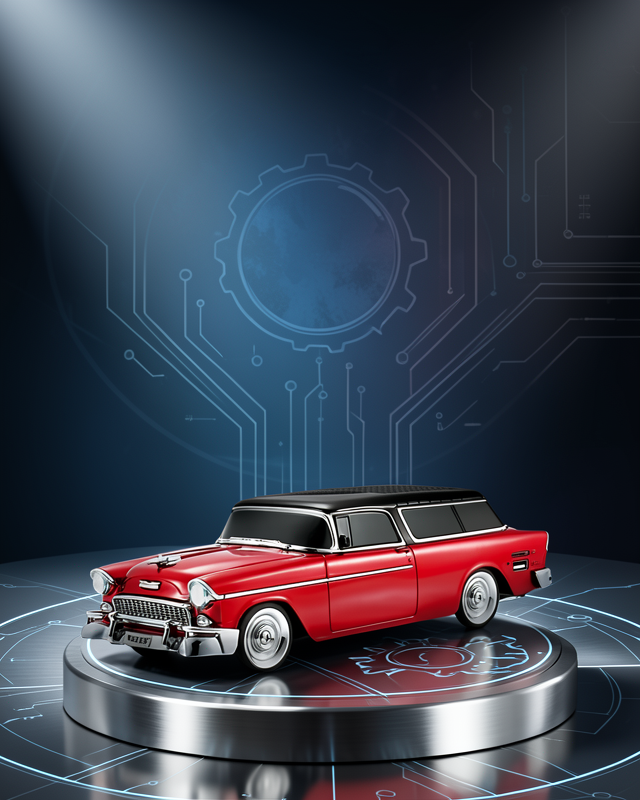 Retro Araba Şekilli Kablosuz Bluetooth Hoparlör