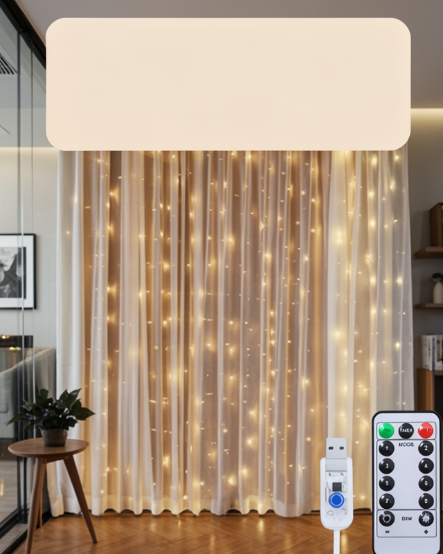 İç ve Dış Mekan Perde LED – Bahçe, Balkon ve Veranda İçin