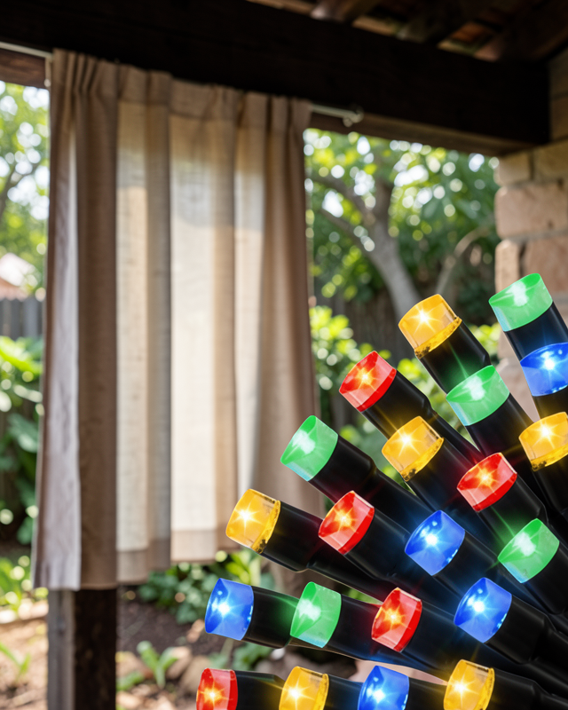 Taşınabilir Pil İle Çalışan LED Işık – 2x2 Metre Perde Modeli