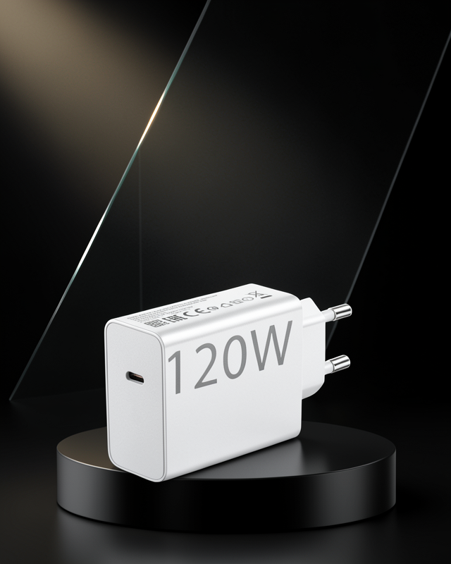 120W Güçlü Hızlı Şarj Adaptörü ve Type-C Kablo Seti – Güvenli Şarj Teknolojisi