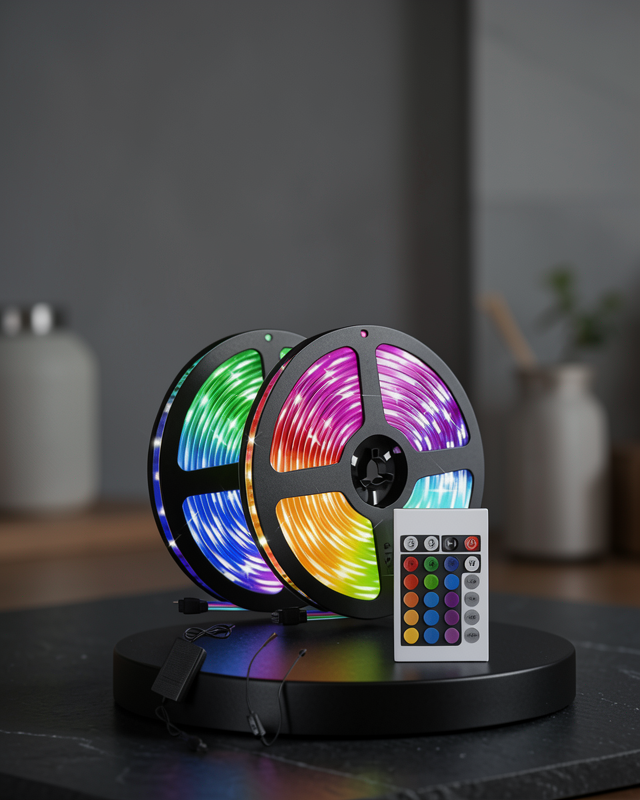 RGB Smart Şerit LED – TV Arkası ve Dekoratif Alanlar İçin Işık Şeridi