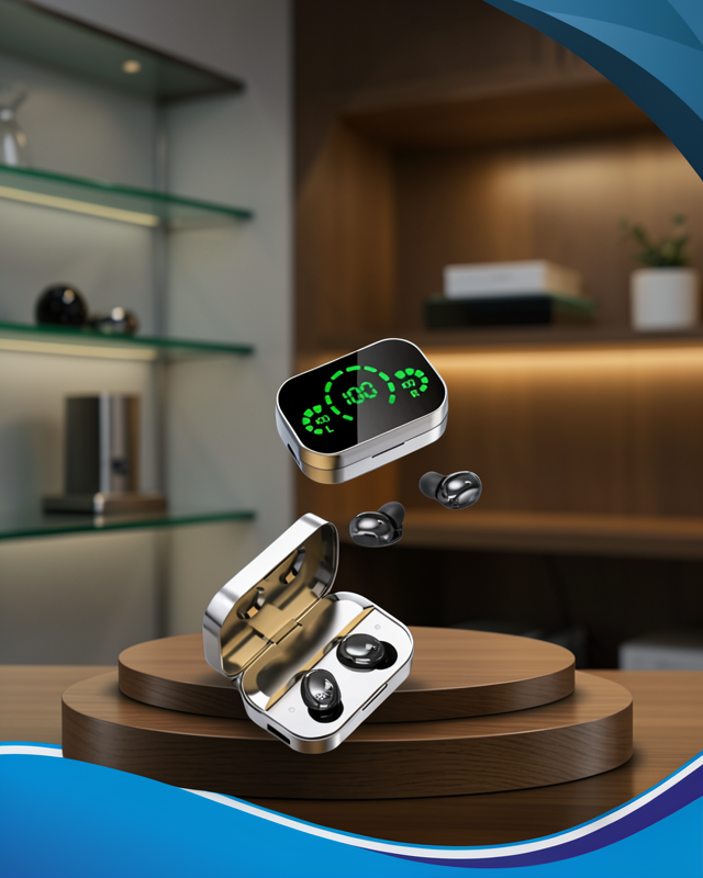 Gürültü Engelleyici Bluetooth Kulaklık – Akıllı Ekranlı, HiFi Ses Kalitesi