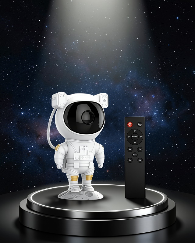 8 Efektli Astronot Galaxy Projektör Uzaktan Kumandalı LED Gece Lambası