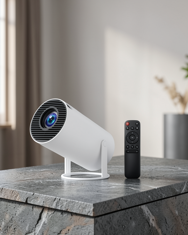 4K Destekli Full HD Projeksiyon Cihazı – 130 inç Geniş Ekran, WiFi ve HDMI Bağlantılı