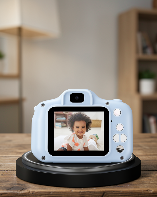 Çocuklar İçin Mini Dijital Kamera – 1080p HD, 2.0 İnç Ekran, Komik Filtreli ve Şarjlı