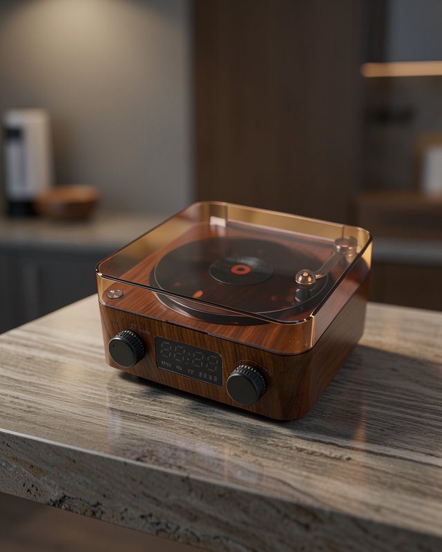GRAMAFON SPEAKER KAHVERENGİ