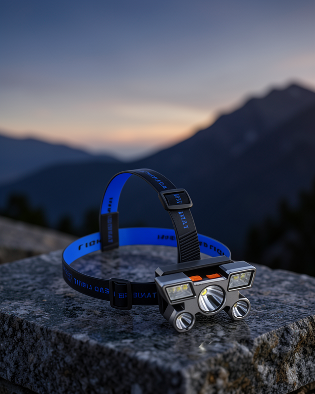 Outdoor ve Gece Balıkçılığı İçin LED Kafa Lambası – USB Şarjlı, 60° Ayarlanabilir Far