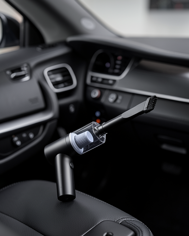 Mini Şarjlı Araç Süpürgesi – 120W Güçlü Motor, 5500PA Vakum Emiş, Yıkanabilir Filtre