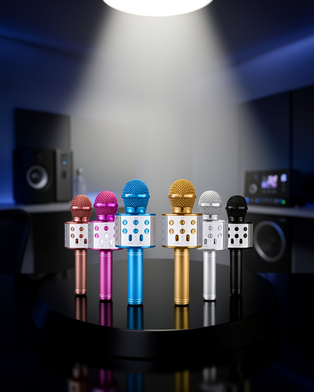 Kablosuz Bluetooth Karaoke Mikrofon  Yankı Efektli