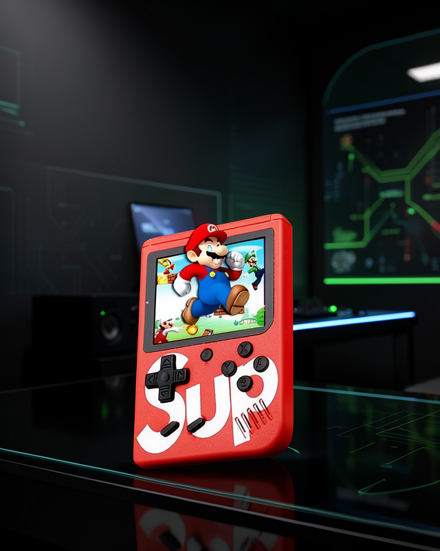 SUP Retro El Konsolu – 500 Oyun, 2 Oyunculu, 3 İnç Ekran, Taşınabilir Şarjlı Atari