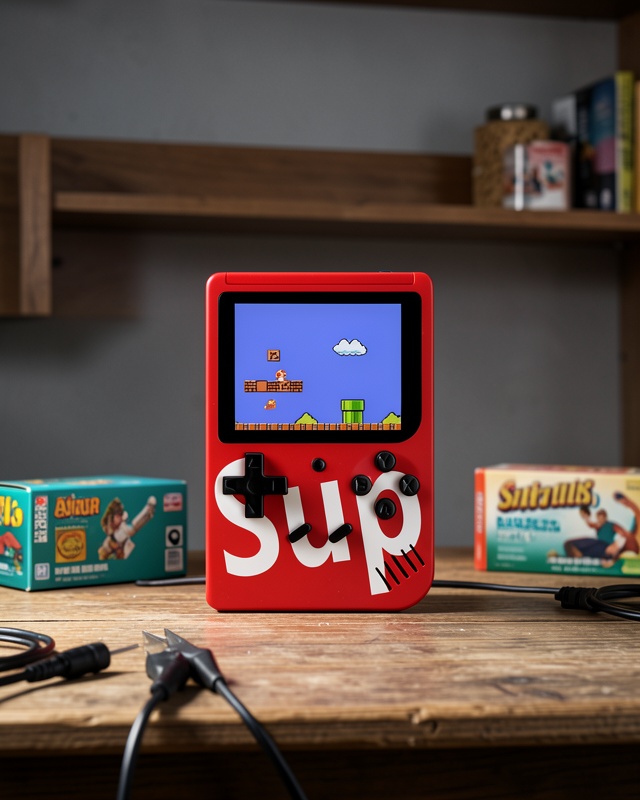 SUP Game Box El Konsolu – 500 Oyunlu, TV Bağlantılı, 5 Saat Oyun Süresi