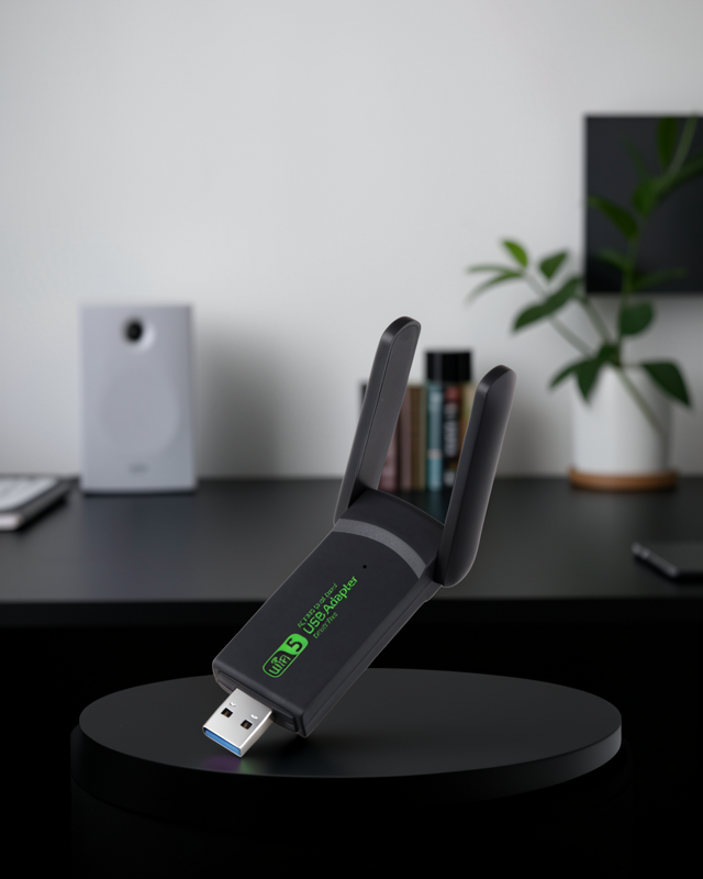 1200 Mbps Dual Band WiFi Adaptör – 5.8G & 2.4G Çift Antenli