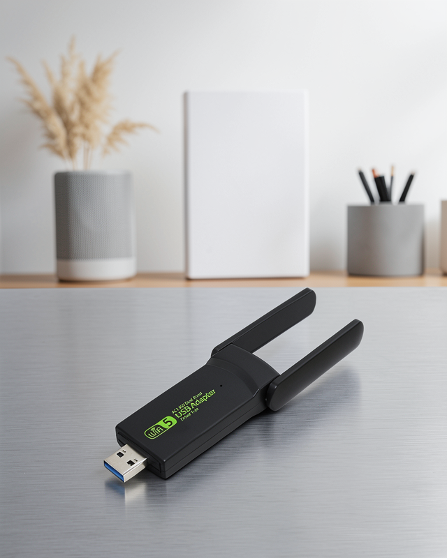 Ultratekno Dual Band WiFi Adaptör – 1200 Mbps, USB 3.0, Çift Antenli, Geniş Kapsama Alanı ve Yüksek Hız