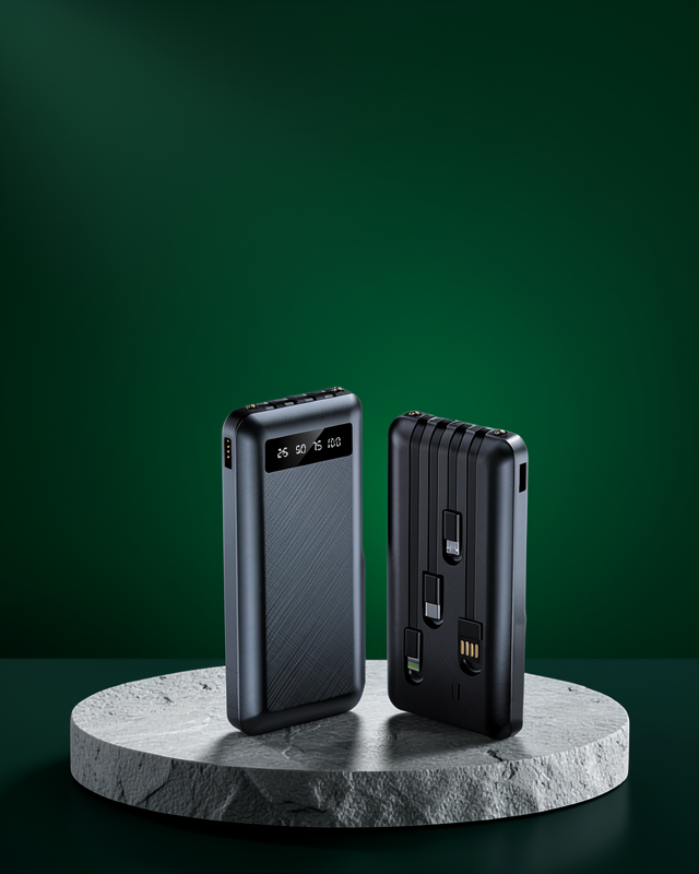 Powerbank 20000 mAh LED Fenerli ve Çoklu Güvenlik Korumasına Sahip