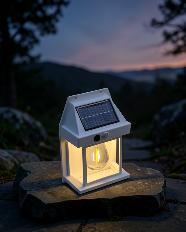 Solar Sensörlü Dış Mekan Lamba 3 Işık Modlu ve IP65 Dayanıklı