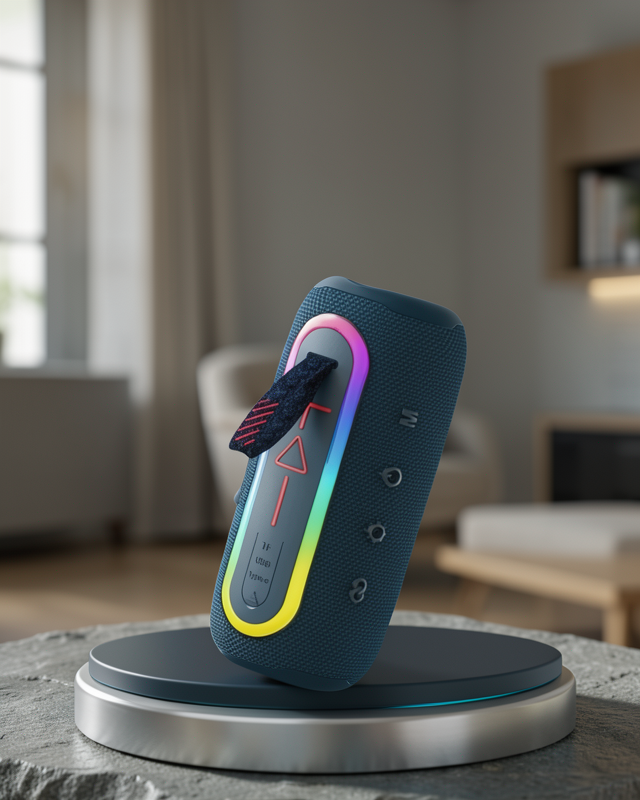 Mini Mavi Bluetooth Hoparlör Şık Görünüm ve Taşınabilir Güçlü Ses