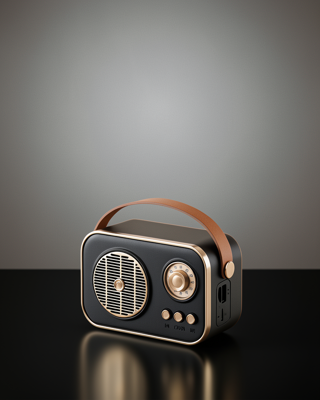 Bluetooth’lu Retro Radyo – FM Destekli Nostaljik Hoparlör