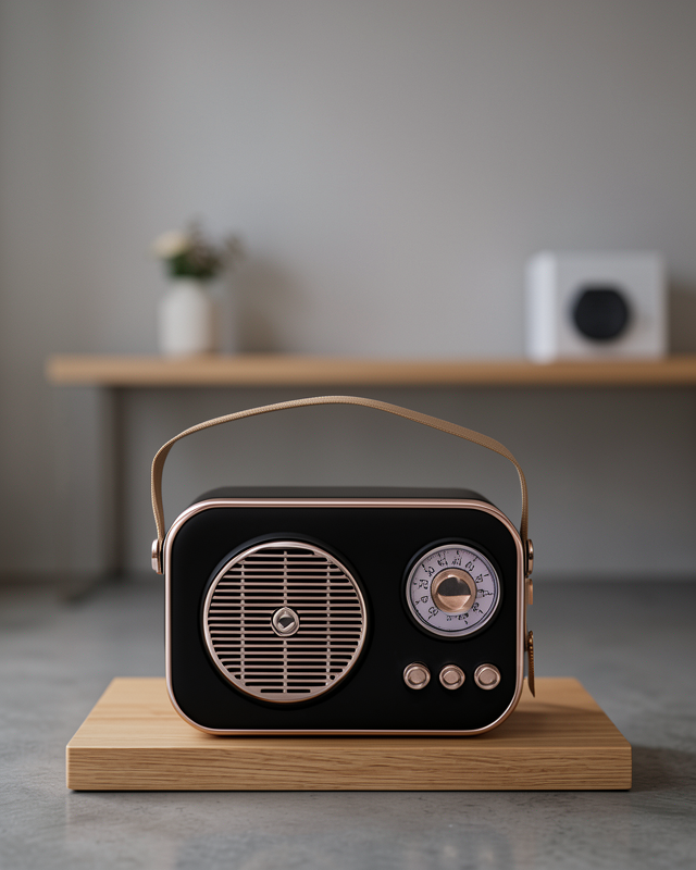 Nostaljik Retro Radyo – Bluetooth, USB ve FM Özellikli Şık Tasarım