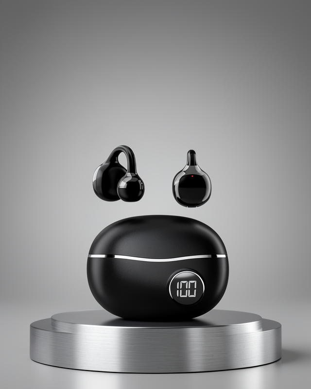 Bluetooth 5.4 Kablosuz Kulaklık – Açık Kulak Güvenli Tasarım ve Hızlı Şarj Özelliği