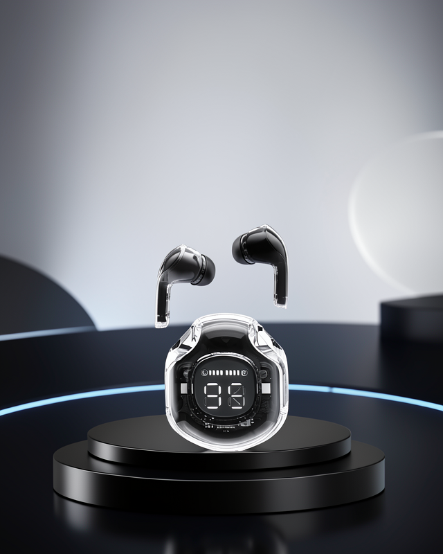 Bluetooth 5.3 Kablosuz Kulaklık HiFi Stereo ve Ekstra Bass Dijital Ekranlı