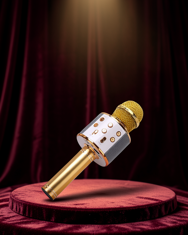 Kablosuz Karaoke Mikrofon USB AUX Destekli Parti ve Eğlence İçin